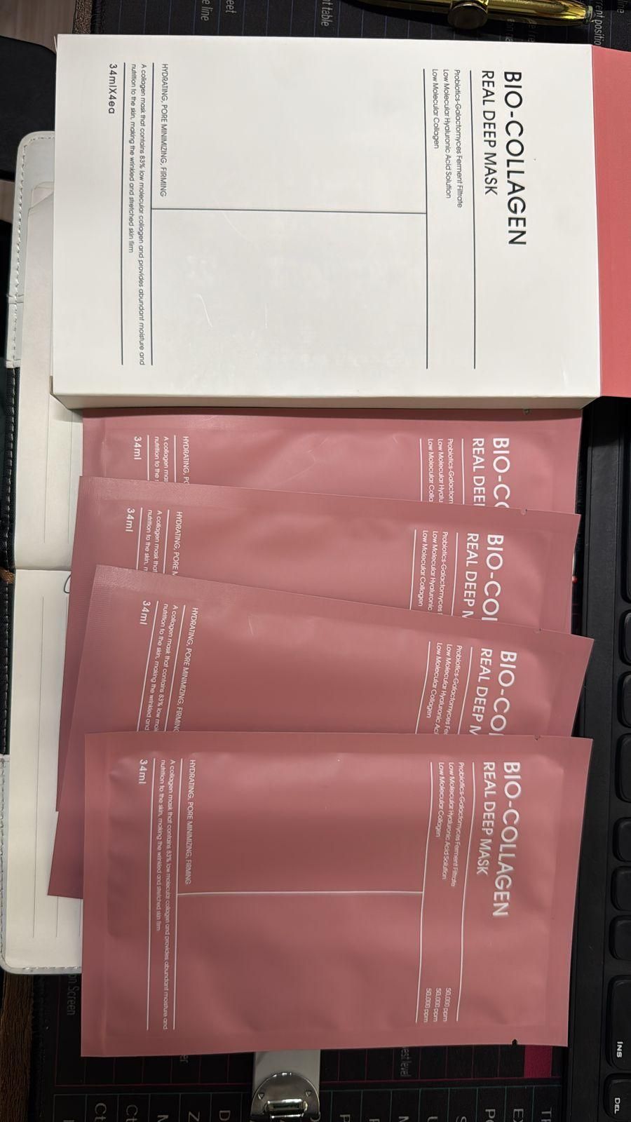 Bio Collagen glow up mask (4pcs)